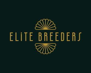 Retro Art Deco Hotel logo design