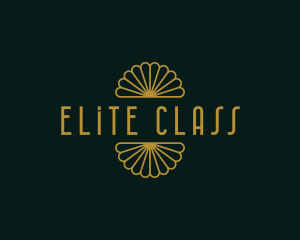 Retro Art Deco Hotel logo design