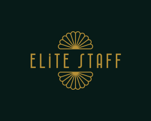 Retro Art Deco Hotel logo design