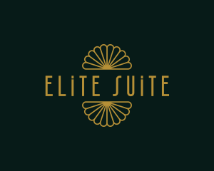 Retro Art Deco Hotel logo design