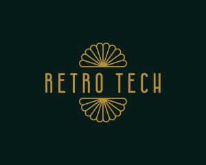 Retro Art Deco Hotel logo design