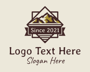 Tourist Spot - Travel Mountaineering Signage logo design