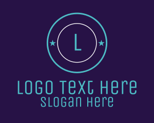 Design Studio - Blue Athletic Star Circle Letter logo design