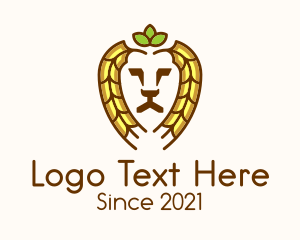 Leo - Lion Wheat Farm logo design