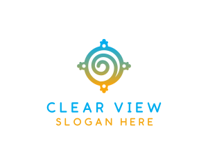 Window - Portal Spiral Window logo design