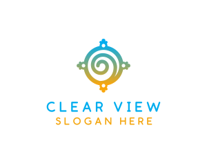 Portal Spiral Window logo design