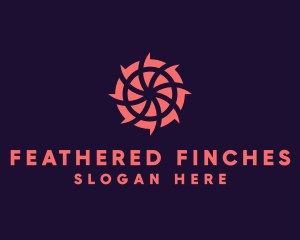 Pink Shutter Lens logo design