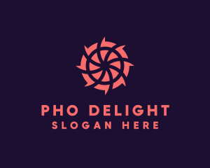 Pink Shutter Lens logo design