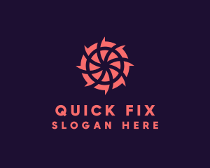 Pink Shutter Lens logo design