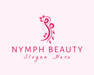 Nymph Fairy Salon Ornament  logo design