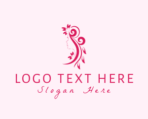 Skin Care - Nymph Fairy Salon Ornament logo design