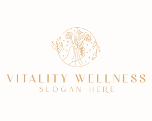 Floral Beauty Wellness logo design