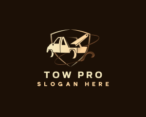 Shield Tow Truck logo design