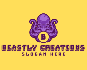 Octopus Beast Gaming logo design