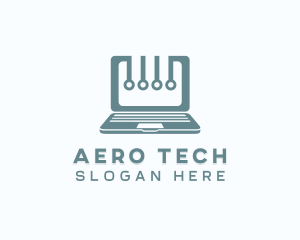 Computer Laptop Tech logo design