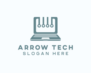 Computer Laptop Tech logo design