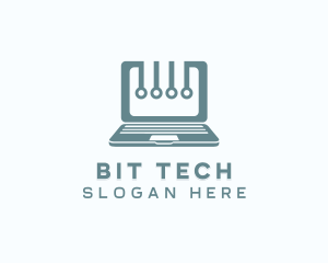 Computer Laptop Tech logo design