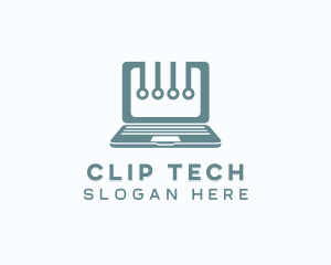 Computer Laptop Tech logo design