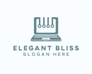 Elearning - Computer Laptop Tech logo design