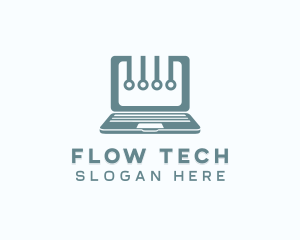 Computer Laptop Tech logo design