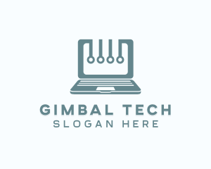 Computer Laptop Tech logo design