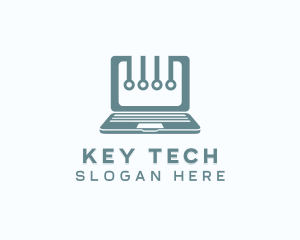 Computer Laptop Tech logo design