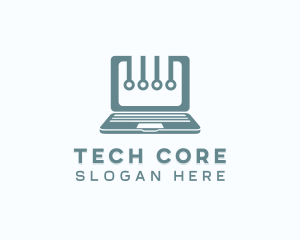 Computer Laptop Tech logo design