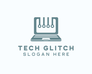 Computer Laptop Tech logo design