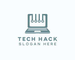 Computer Laptop Tech logo design