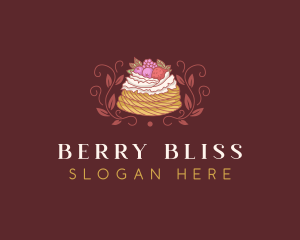 Berries Pastry Dessert logo design