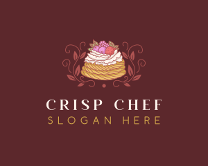 Berries Pastry Dessert logo design