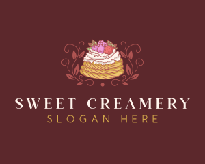 Berries Pastry Dessert logo design