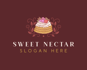 Berries Pastry Dessert logo design