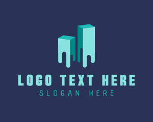 3d - Modern 3D Building logo design