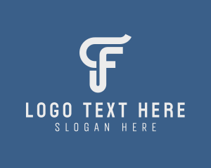 Salon - Boutique Studio Letter F logo design