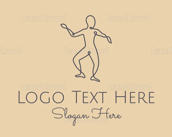 Wellness Yoga Pose Logo