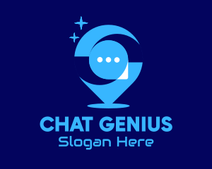 Chat Pin Mobile App  logo design