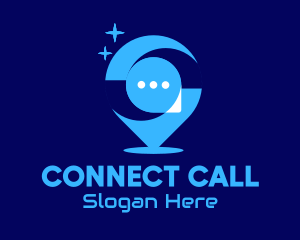 Voip - Chat Pin Mobile App logo design