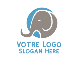 Veterinarian - Wild Elephant Safari logo design
