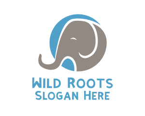 Wild Elephant Safari logo design