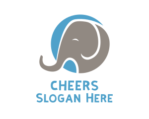 Circus - Wild Elephant Safari logo design