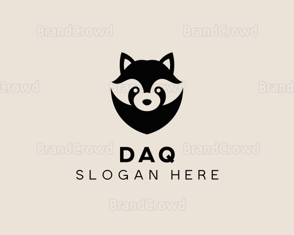 Raccoon  Wildlife Animal Zoo Logo