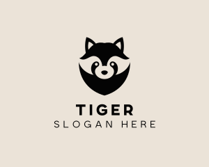Red Panda - Raccoon  Wildlife Animal Zoo logo design