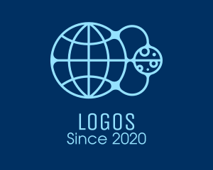 Data Technology - Global Astronomical Science logo design