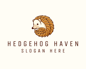 Baby Hedgehog Cartoon logo design