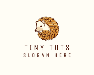 Baby Hedgehog Cartoon logo design