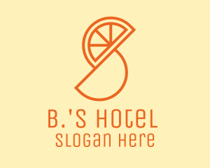 Orange Fruit Slice  Logo