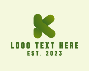 3D Modern Letter K Business logo design