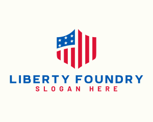 American Patriotic Shield logo design