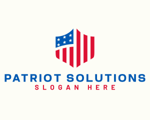 American Patriotic Shield logo design